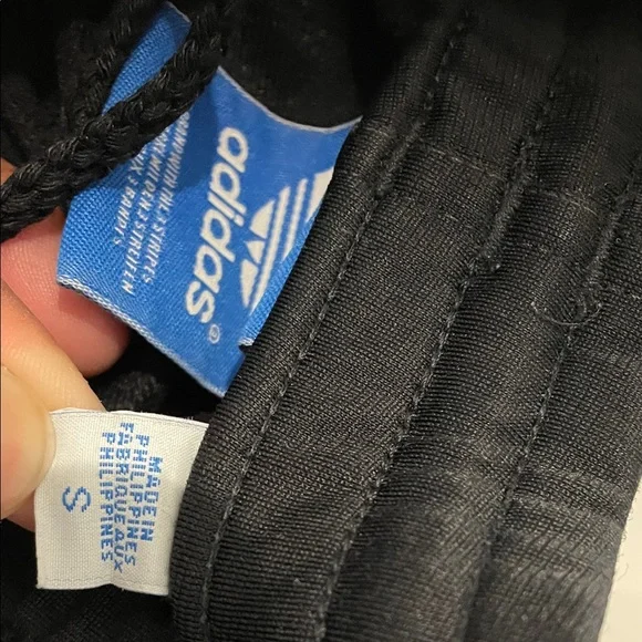 Adidas men’s gold striped vintage zipped ankle track pants - Picture 5 of 7